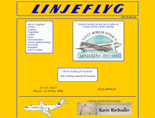 Tablet Screenshot of linjeflyg.info